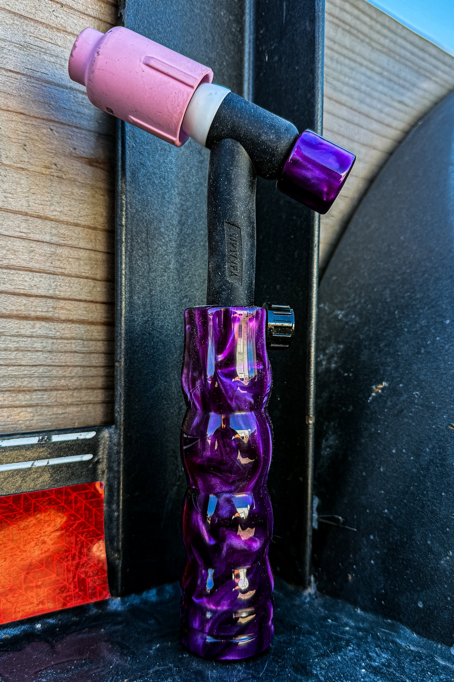 Purple Candy Acrylic TIG Handle and Short Backcap