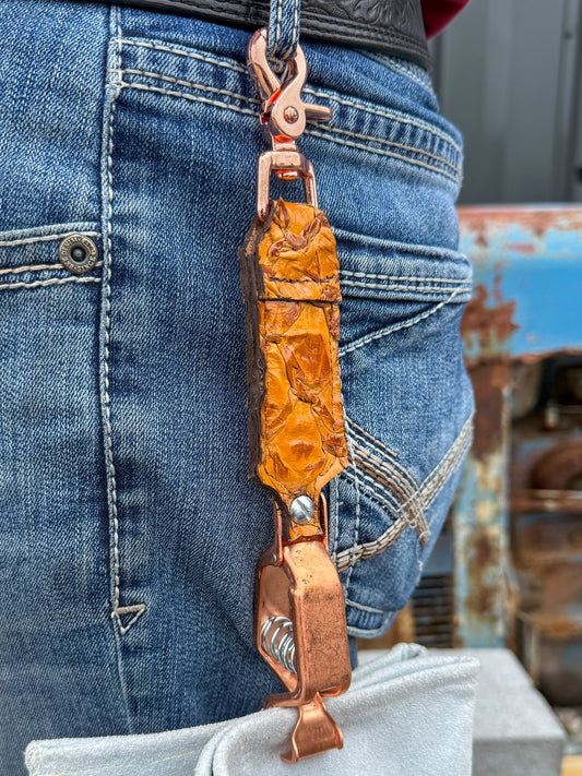 Tan Pirarucu Glove Clip