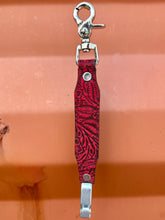 Red Floral Glove Clip