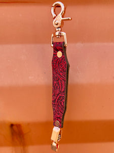 Red Floral Glove Clip