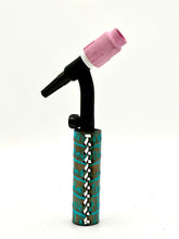 17 Series TIG Turquoise Caiman Alligator Handle - White Lace
