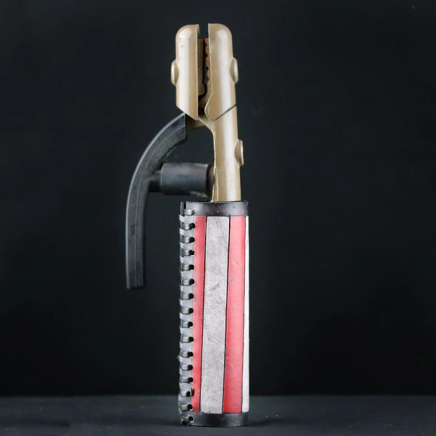 USA Flag Electrode Holder Leather Handle - Hand Tooled