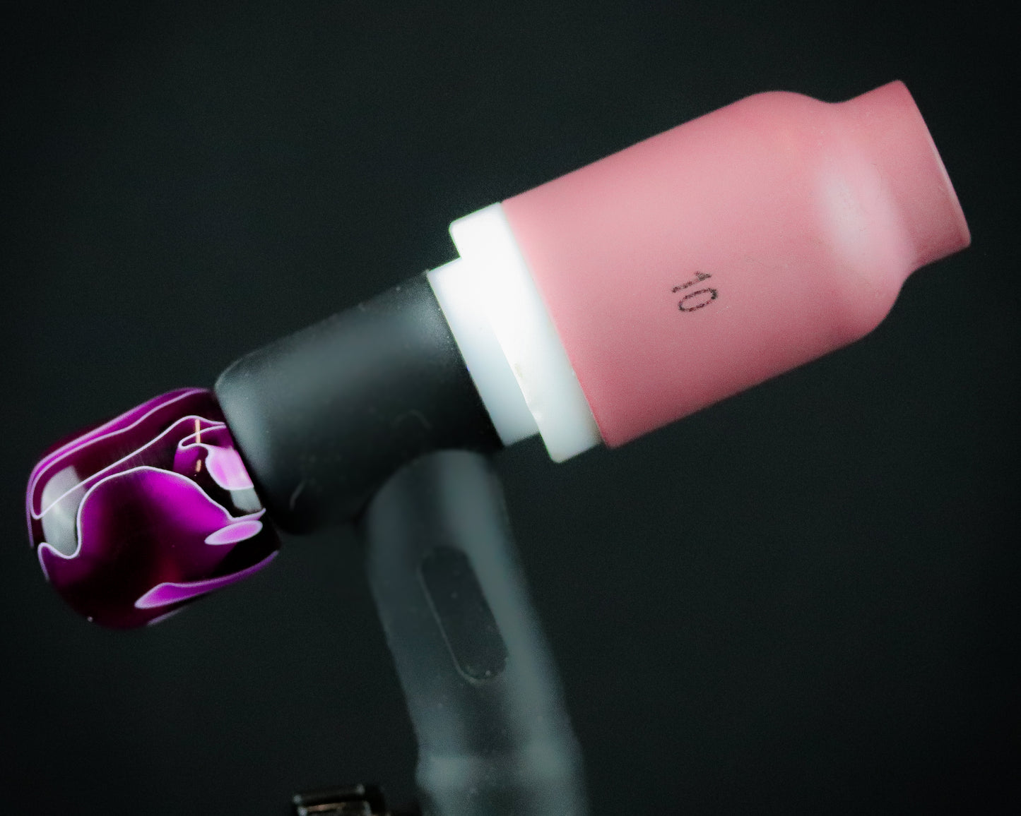 Plum Water Acrylic TIG Handle, Stick Handle and 3/4" Back Cap