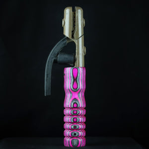 Pink & Grey Wood Handle