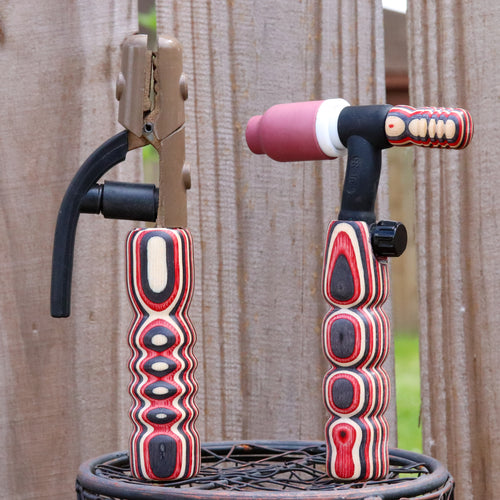 Combo - Stick and 150 amp TIG Torch Wood-Red, black and Cream with Free Backpcap