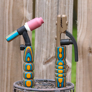 Combo - Stick and 150 amp TIG Torch Wood - Orange, Blue and Grey with Free Backpcap