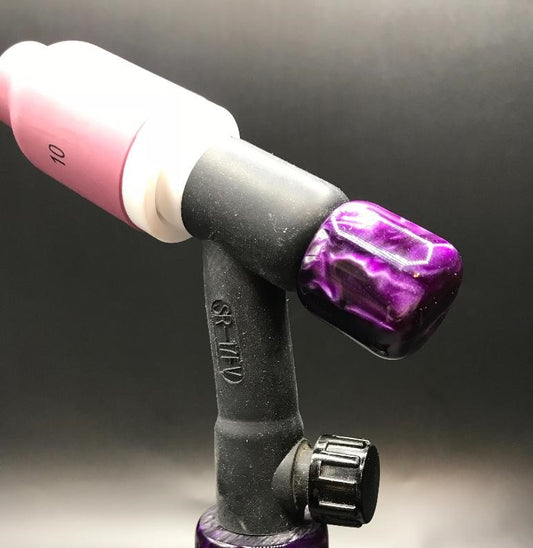 Candy Purple Acrylic TIG Handle and 3/4" backcap