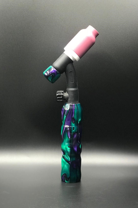 Purple Monster Acrylic TIG Handle and 3/4" backcap